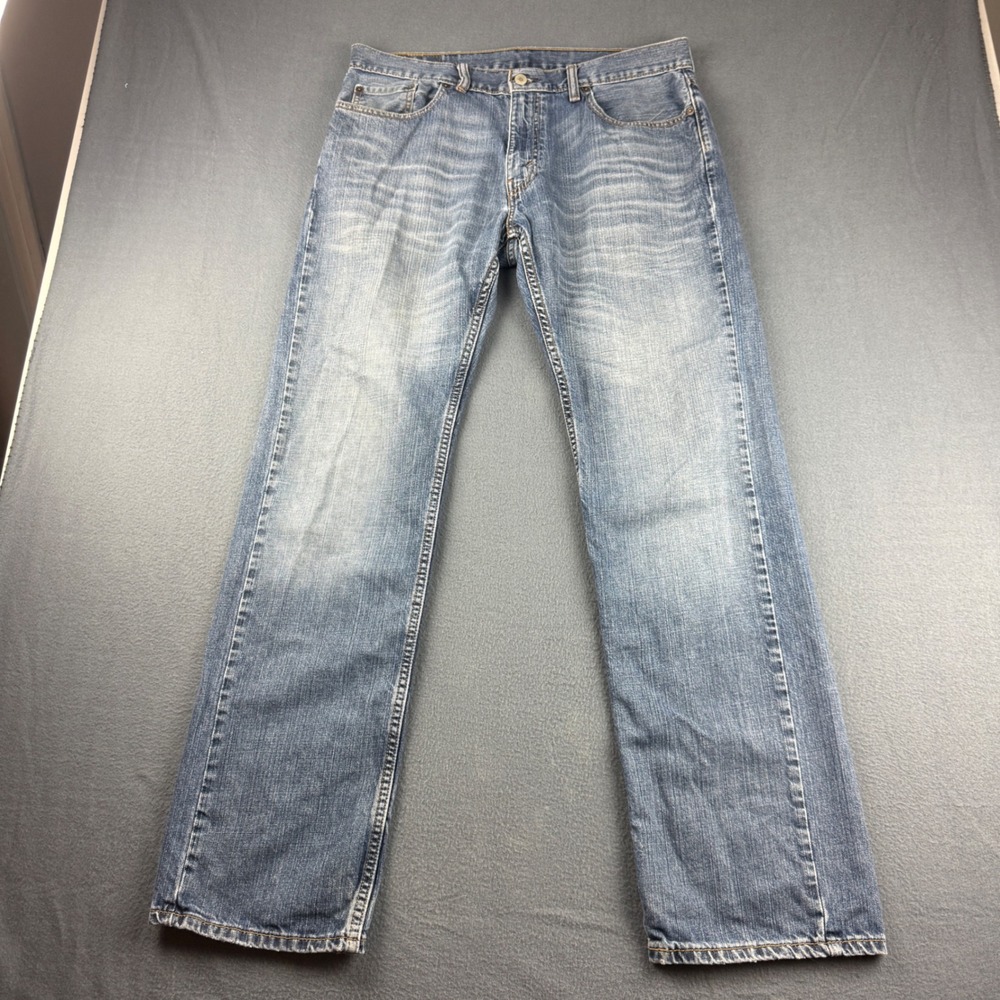 Levis 559 Jeans Men's 34x34 (Fits 36x34) Blue Relaxed Fit Straight Leg Y2K Work